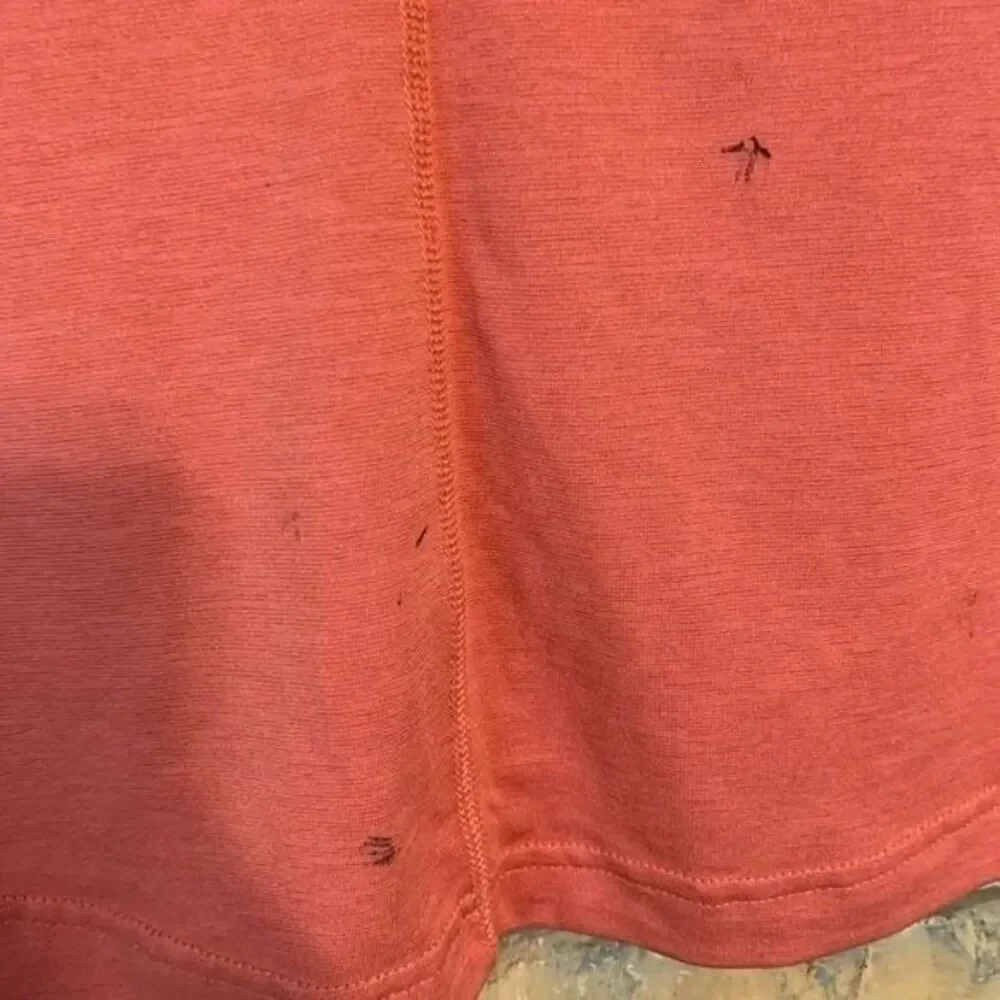 The‎ North Face Top Womens Small Orange FlashDry Athletic V-Neck Performance Tee - Picture 4 of 4